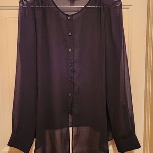 Sheer Elegant DKNY Blouse